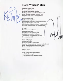 Brooks and Dunn autograph