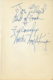 Walter Woolf King autograph