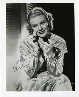 Ginger Rogers autograph