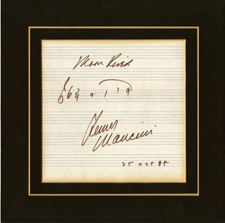 Henry Mancini autograph