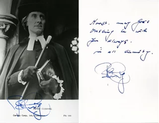 Peter Cushing autograph