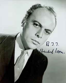 Herbert Lom autograph