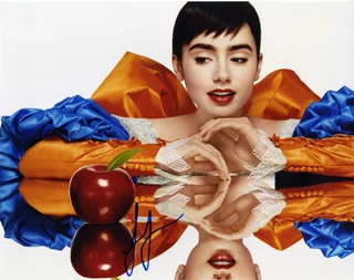 Lily Collins autograph