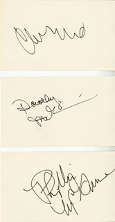 The McGuire Sisters autograph