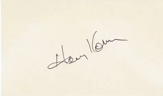 Harvey Korman autograph