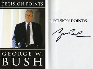 George Bush autograph