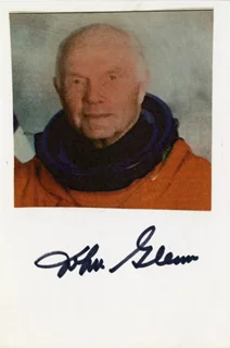 John Glenn autograph