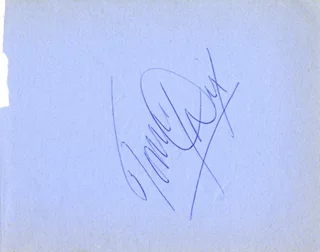Tommy Dix autograph
