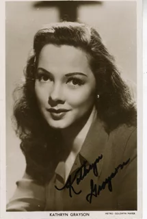 Kathryn Grayson autograph