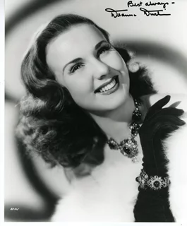 Deanna Durbin autograph