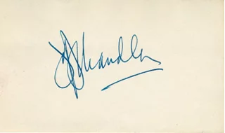 Jeff Chandler autograph