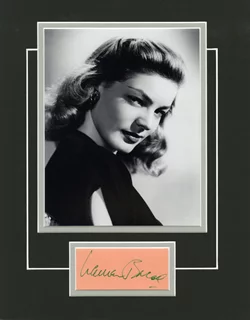 Lauren Bacall autograph