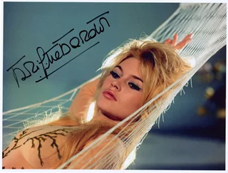 Brigitte Bardot autograph