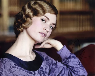 Lily James autograph