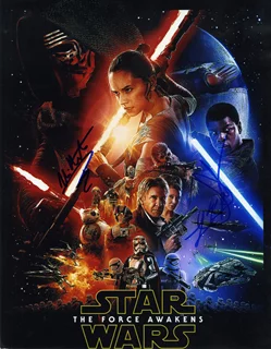 Star Wars: The Force Awakens autograph
