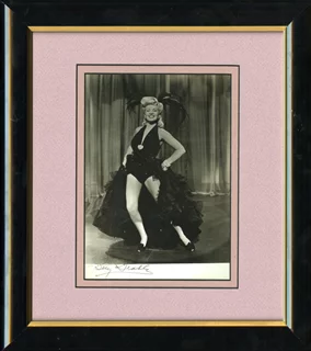 Betty Grable autograph