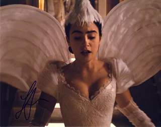 Lily Collins autograph