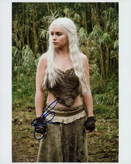 Emilia Clarke autograph