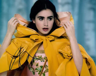 Lily Collins autograph