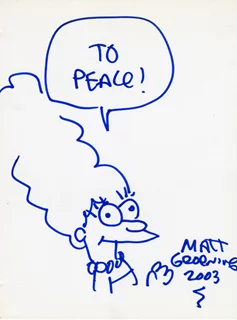 Matt Groening autograph