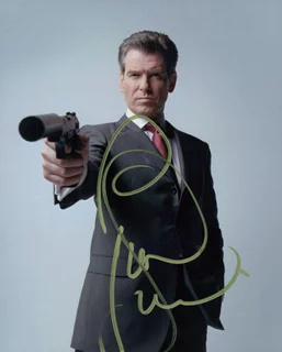 Pierce Brosnan autograph