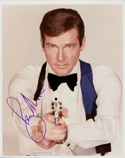 Roger Moore autograph