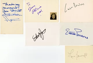 Oscar Winning Actresses autograph
