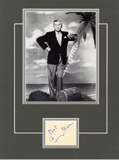 George Burns autograph