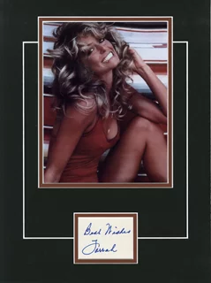 Farrah Fawcett autograph