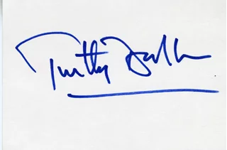Timothy Dalton autograph
