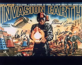 Daleks Invasion of Earth 2150 A.D. autograph