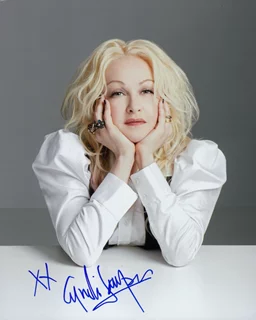 Cyndi Lauper autograph