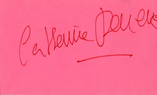 Catherine Deneuve autograph