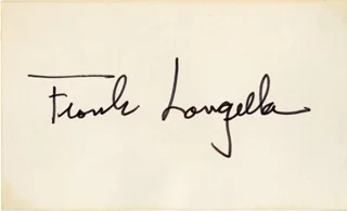 Frank Langella autograph