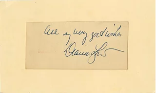 Diana Lynn autograph