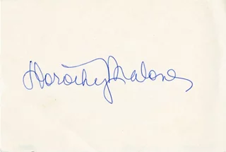 Dorothy Malone autograph