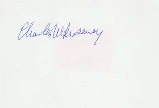 Charles Sweeney autograph