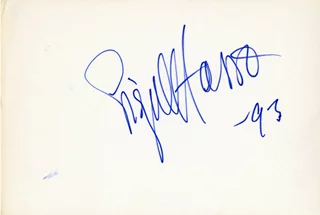 Signe Hasso autograph