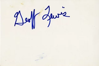 Geoffrey Lewis autograph