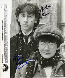 Young Sherlock Holmes autograph