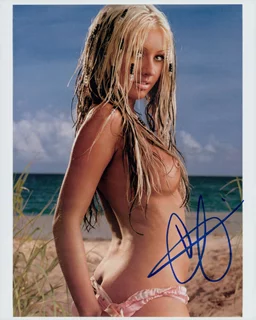 Christina Aguilera autograph