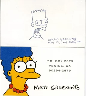 Matt Groening autograph