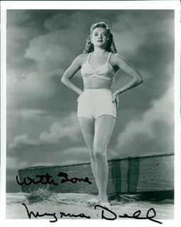 Myrna Dell autograph
