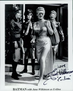 June Wilkinson autograph