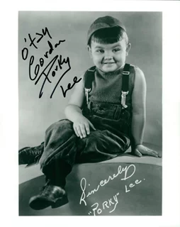 Gordon 'Porky' Lee autograph