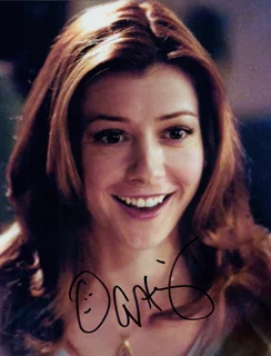 Alyson Hannigan autograph