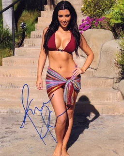 Kim Kardashian autograph