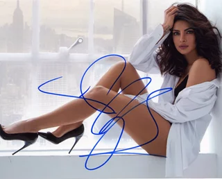 Priyanka Chopra autograph
