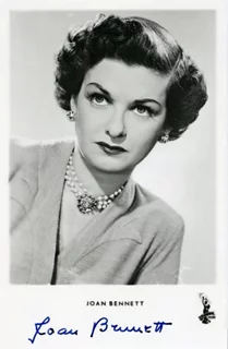 Joan Bennett autograph