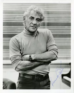 Leonard Bernstein autograph